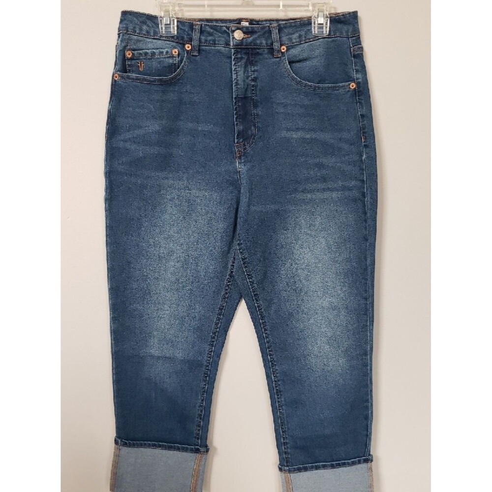 Frye Denim Blue Jeans Womens 10 Western 5 Pocket High Rise Stretch